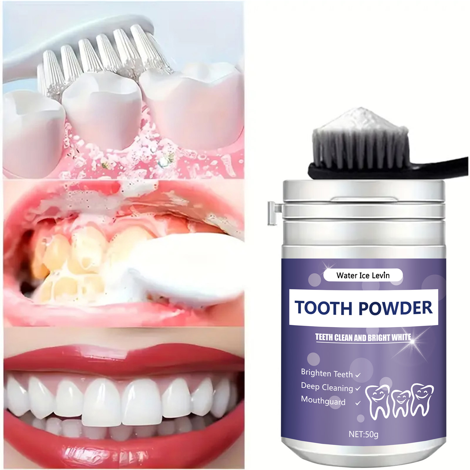 Teeth Whitening Powder - مسحوق الأسنان اللؤلؤي، مسحوق تنظيف الأسنان