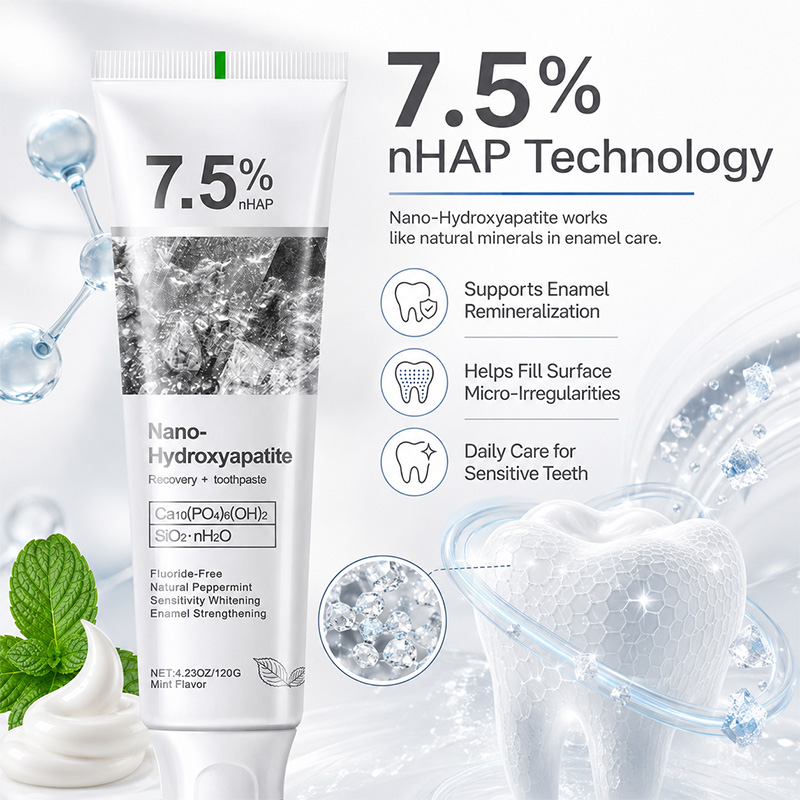 Teeth Whitening Toothpaste - 5/6 قطع معجون أسنان نانو هيدروكسي