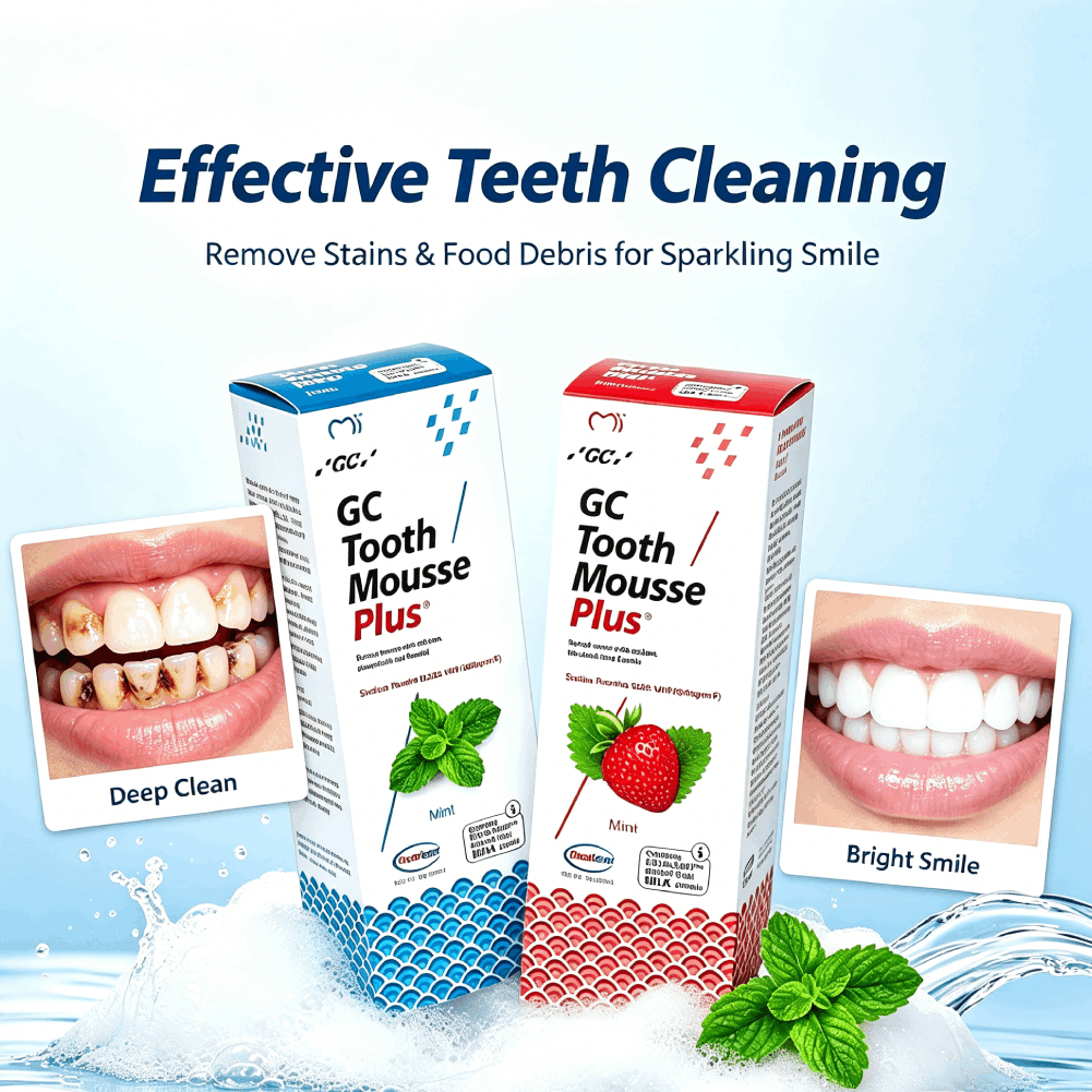 Teeth Whitening Mousse - معجون أسنان بنكهة الفواكه، تنظيف عميق