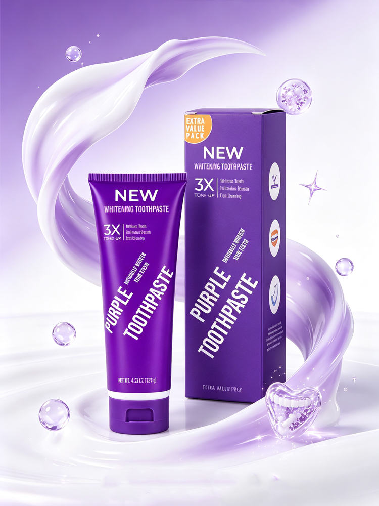 معجون أسنان بنفسجي للتبييض، تن - مراجعة Teeth Whitening Mousse وسعره