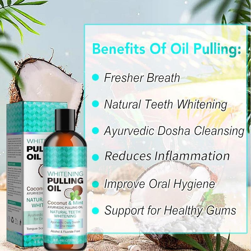 غسول الفم بالشطف مع نعناع جوز  - مراجعة Coconut Oil Pull وسعره