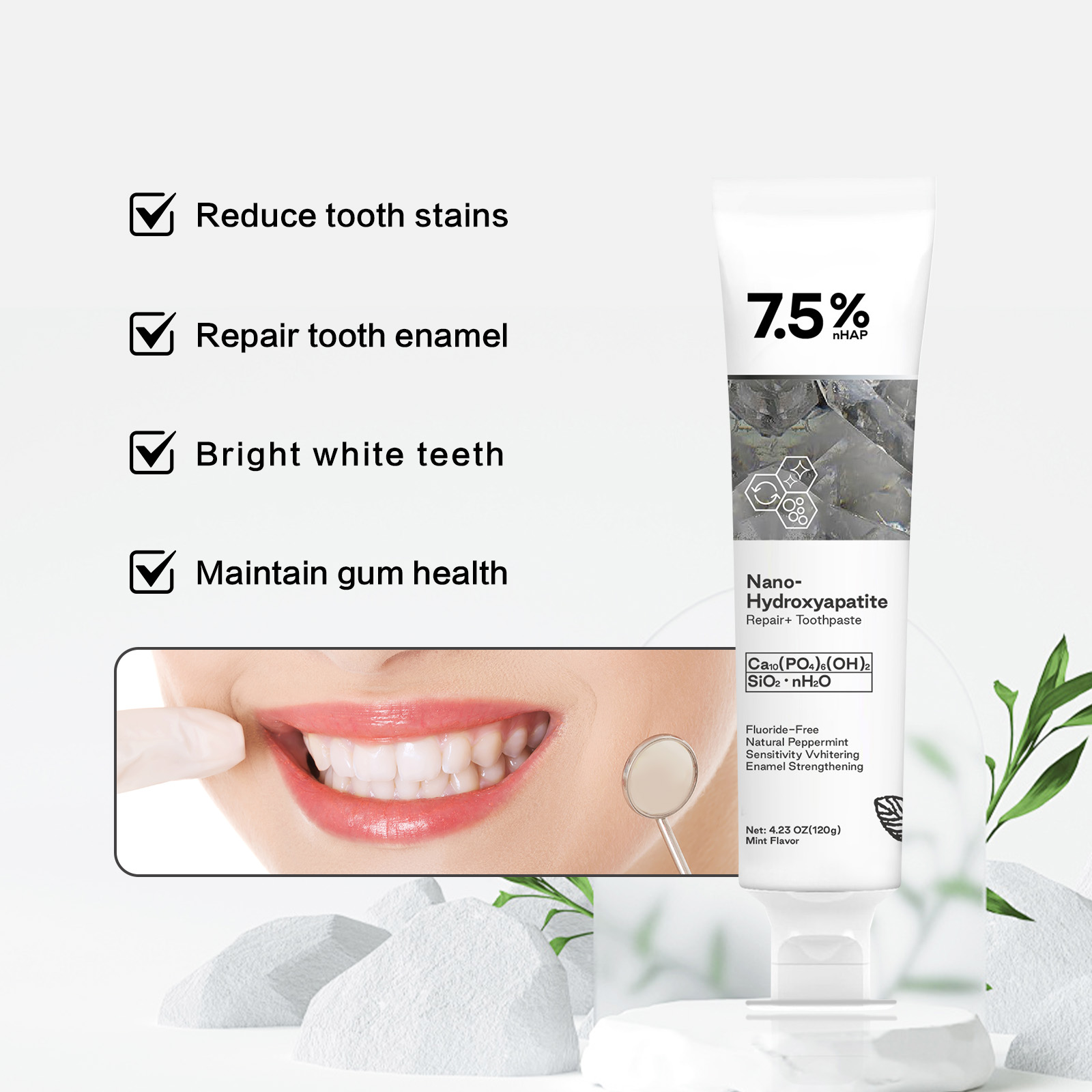 معجون أسنان نانو هيدروكسي أبات - مراجعة Teeth Whitening Mousse وسعره