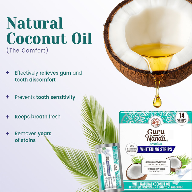 14 قطعة/علبة شرائط تبييض الأسن - مراجعة Coconut Oil Pull وسعره