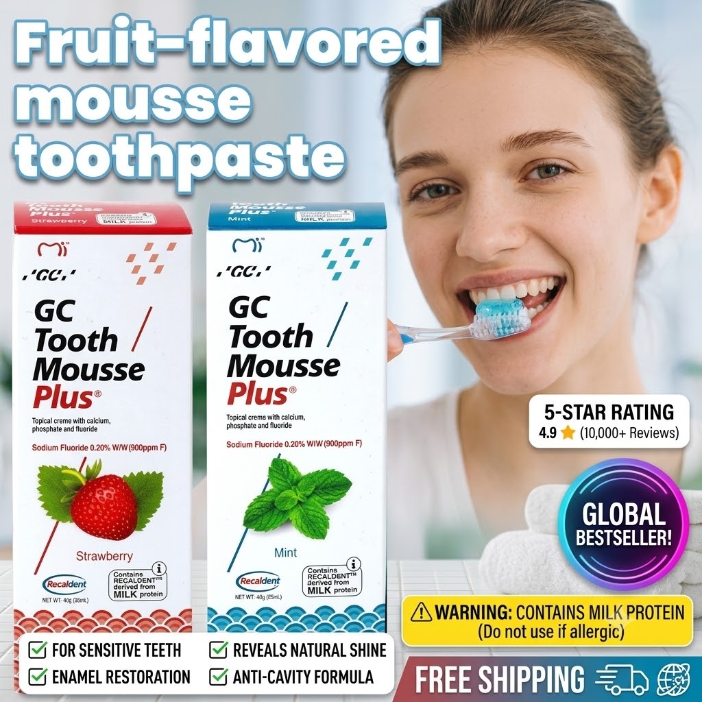معجون أسنان بنكهة الفواكه GC 5 - مراجعة Teeth Whitening Mousse وسعره
