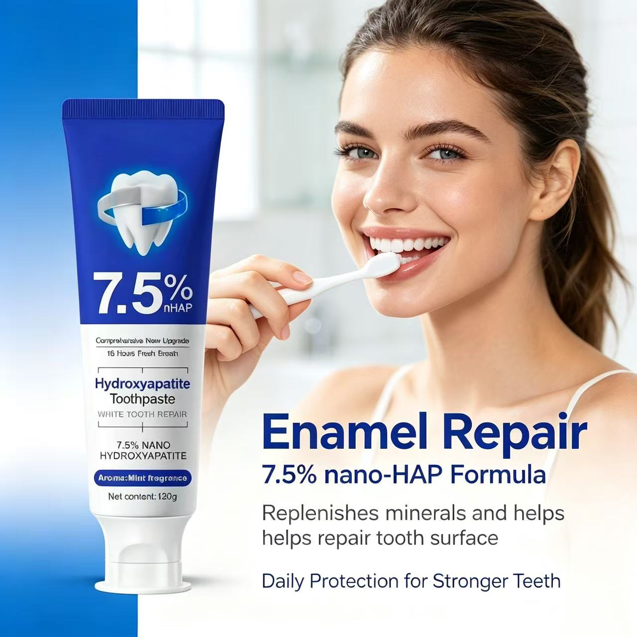 معجون أسنان نانو هيدروكسي أبات - مراجعة Teeth Whitening Toothpaste وسعره
