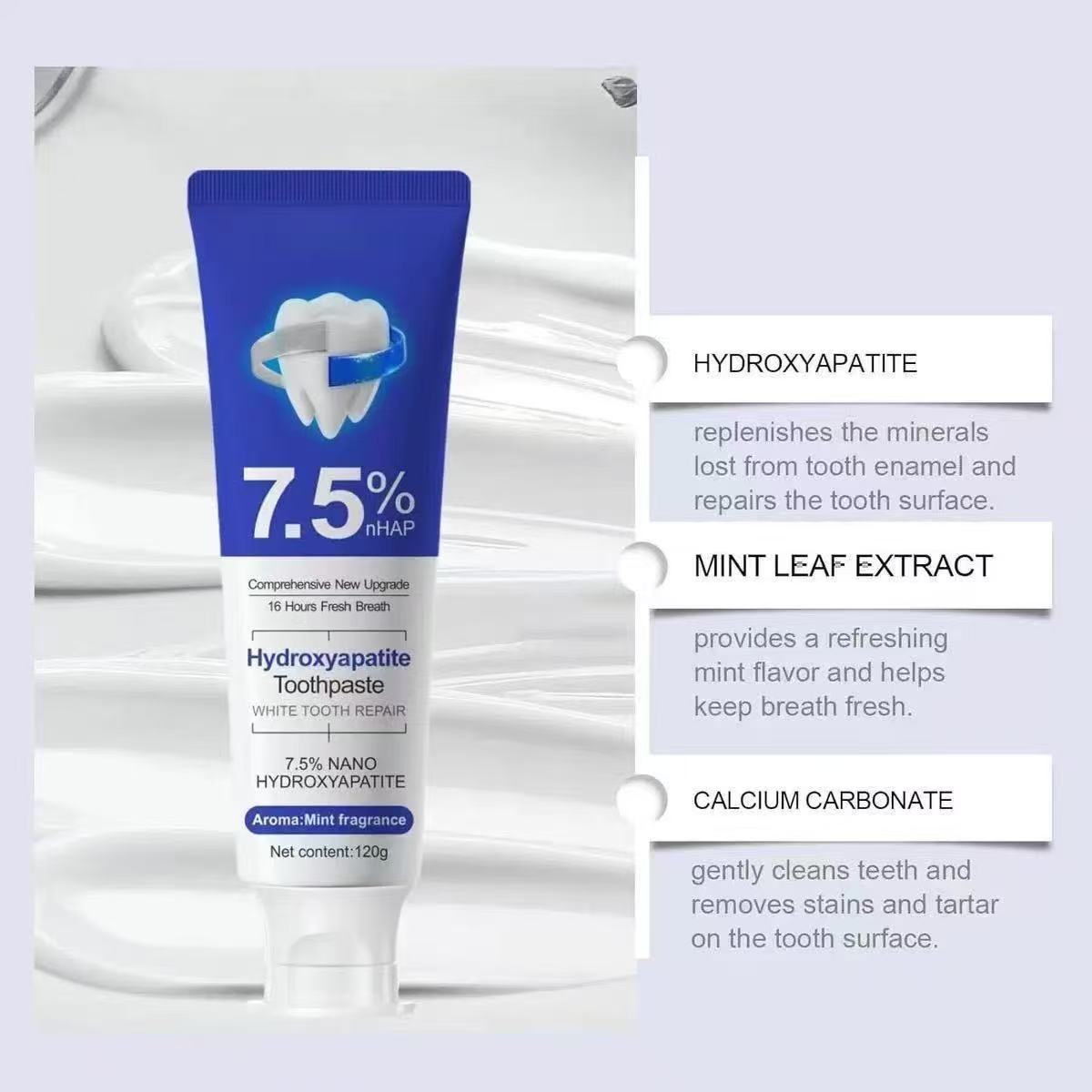 معجون أسنان نانو هيدروكسي أبات - مراجعة Teeth Whitening Toothpaste وسعره