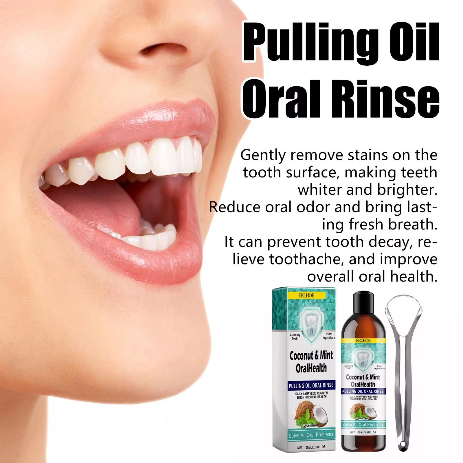 EELHOE النعناع زيت جوز الهند س - مراجعة Coconut Oil Pull وسعره