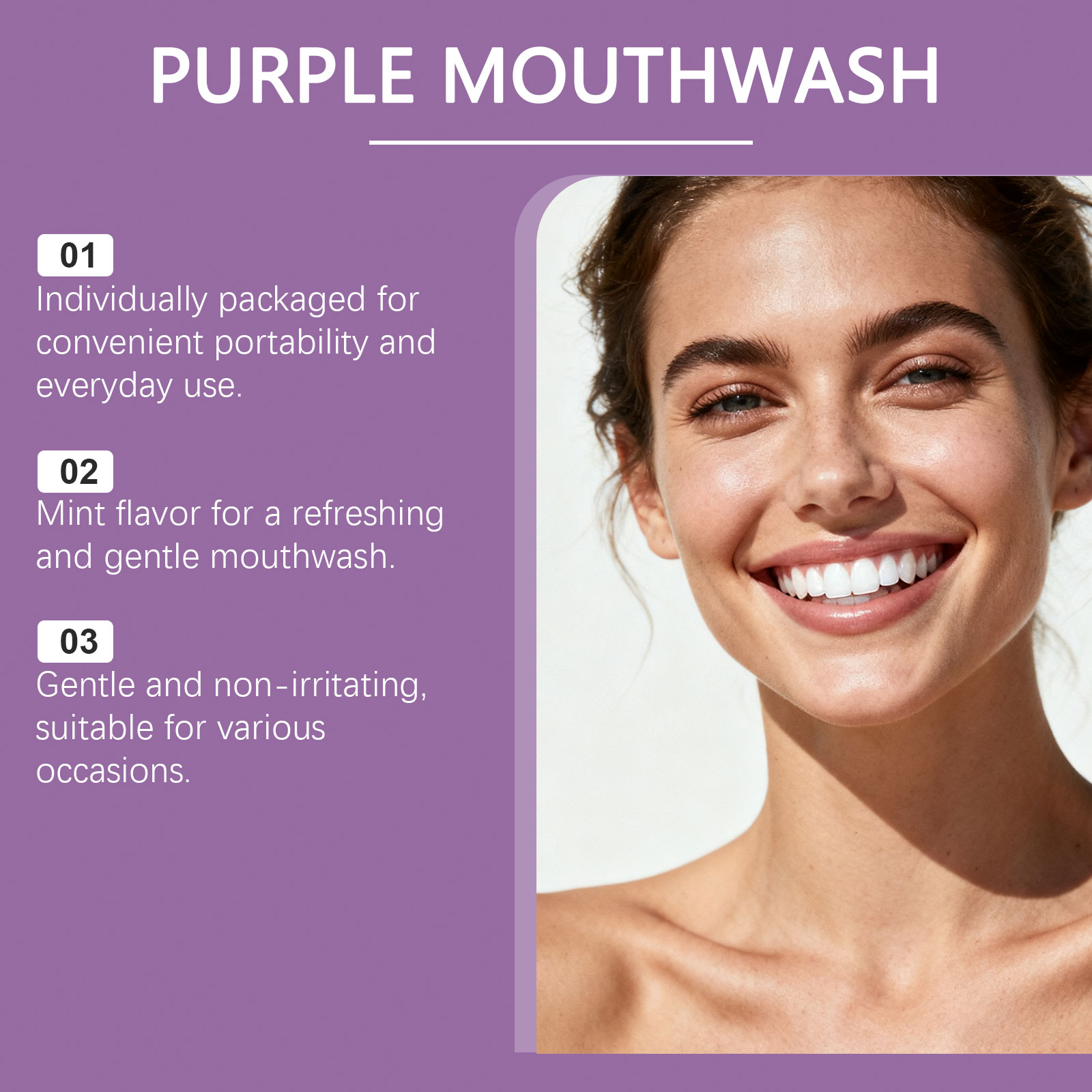 شرائط غسول الفم البنفسجية لدعم - مراجعة Teeth Whitening Promotion وسعره