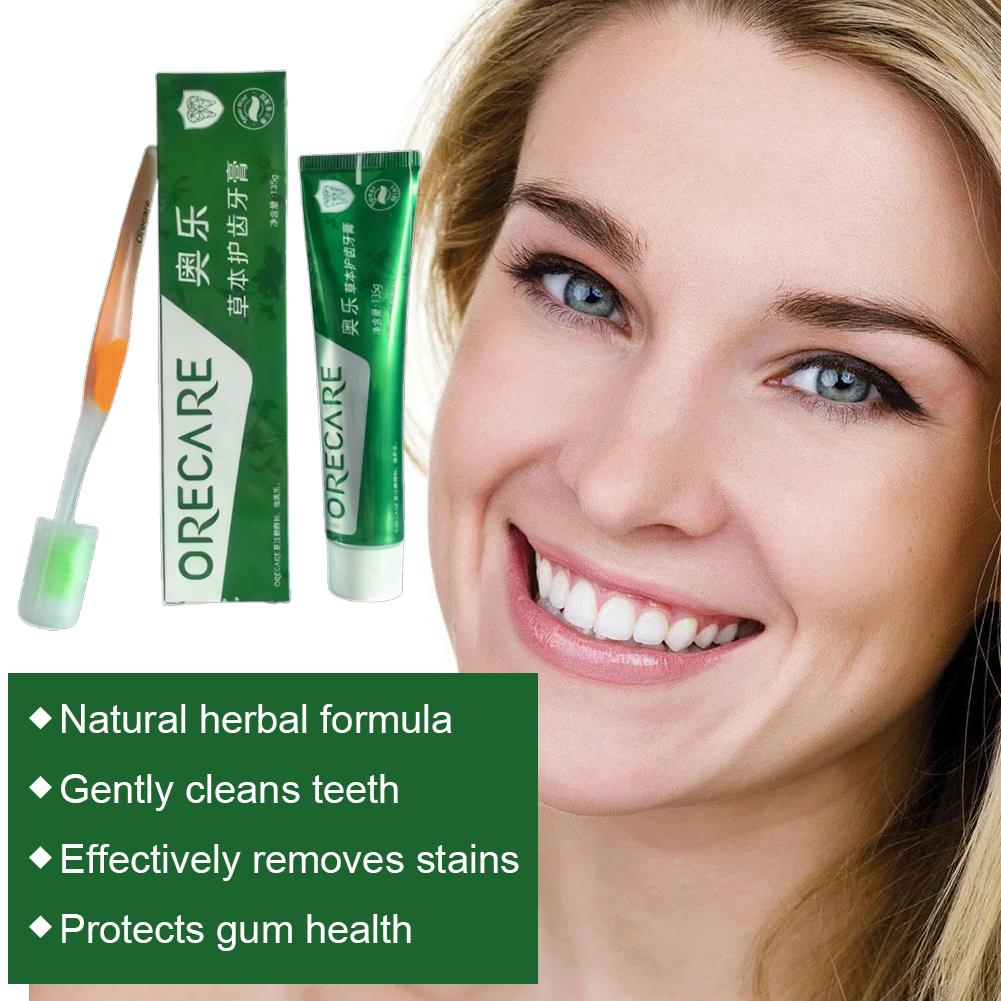 معجون أسنان عشبي بنكهة الرويبو - مراجعة Teeth Whitening Toothpaste وسعره