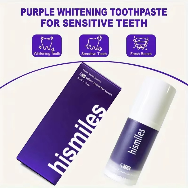 معجون أسنان بنفسجي للتبييض، تن - مراجعة Teeth Whitening Mousse وسعره