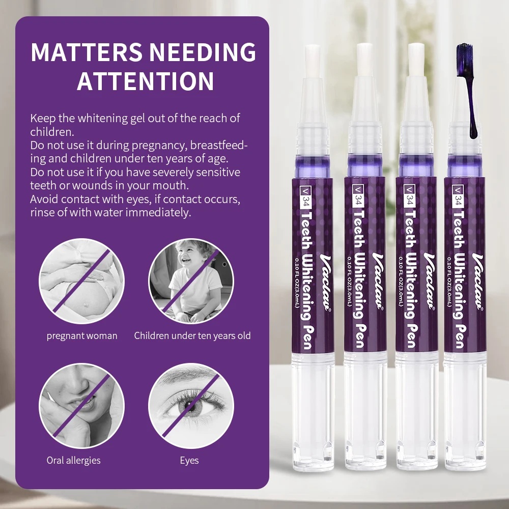 قلم جل تبييض الأسنان الأرجواني - مراجعة Teeth Whitening Price وسعره