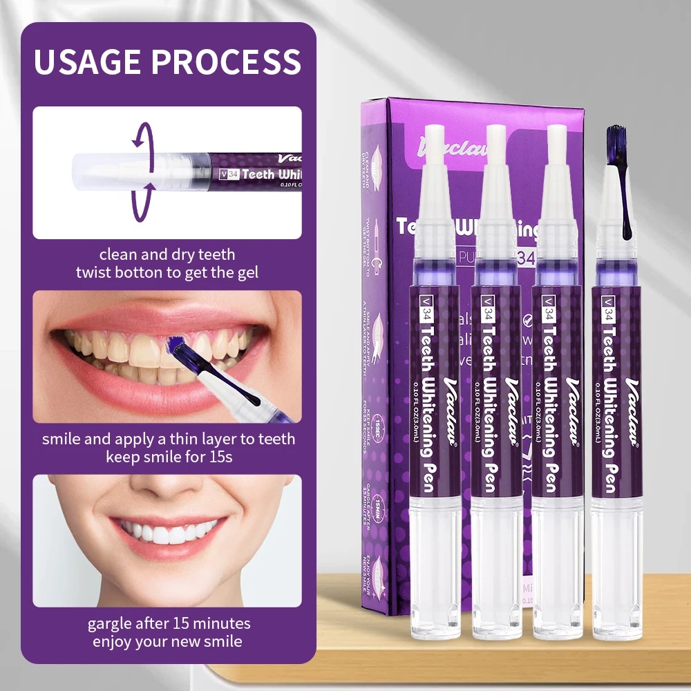 قلم جل تبييض الأسنان الأرجواني - مراجعة Teeth Whitening Price وسعره